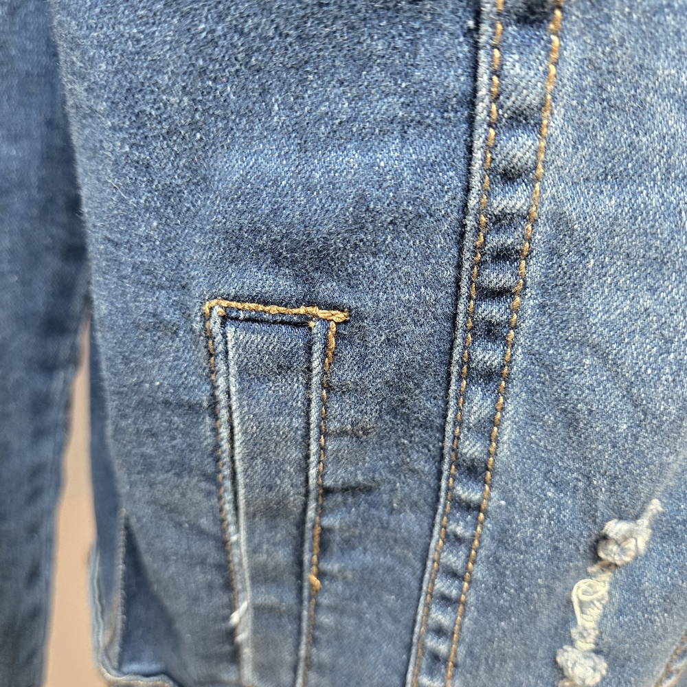 Rina Rossi Blue Jean Jacket New With Tags - Picture 4 of 12